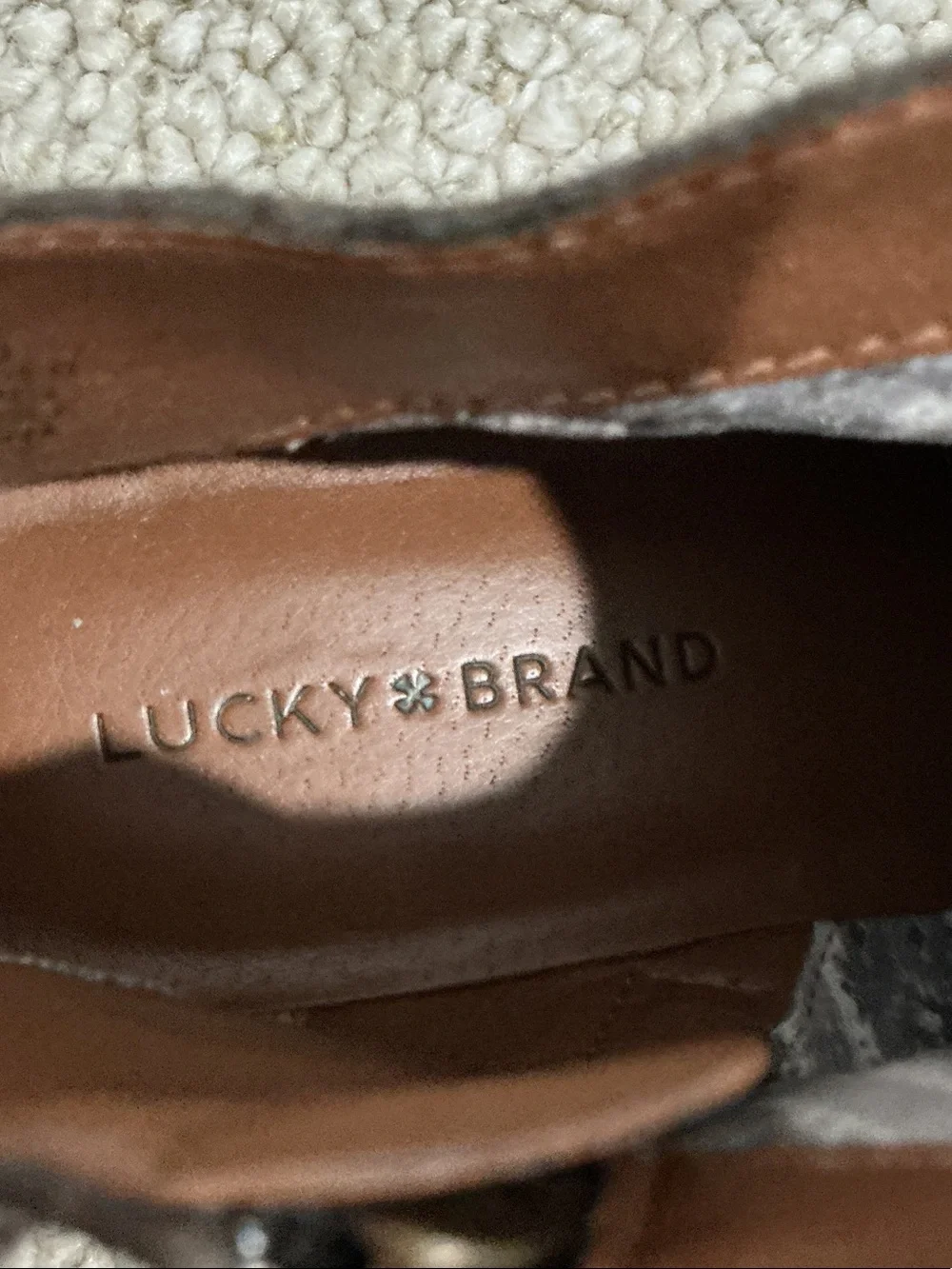 Lucky Brand Dark Brown Suede Ankle Booties